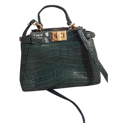 fendi peekaboo charm|Fendi peekaboo crocodile.